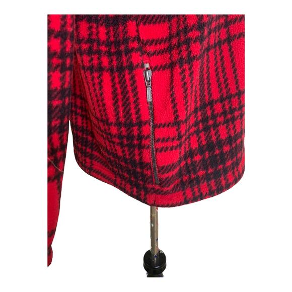 Eddie Bauer vintage red plaid men pullover sweater size Small - Picture 8 of 8